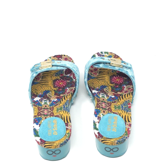 Dr. Scholl's Original Too Wooden Footbed Sandals Tiger Print Size 8M - Picture 7 of 13